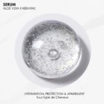 Texture du sérum Cristal Kératine et Aloe Vera RoseBaie